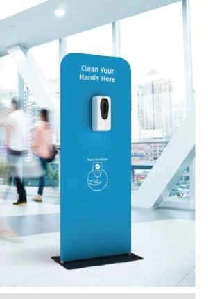 Bollard Dispenser dengan pembersih automatik