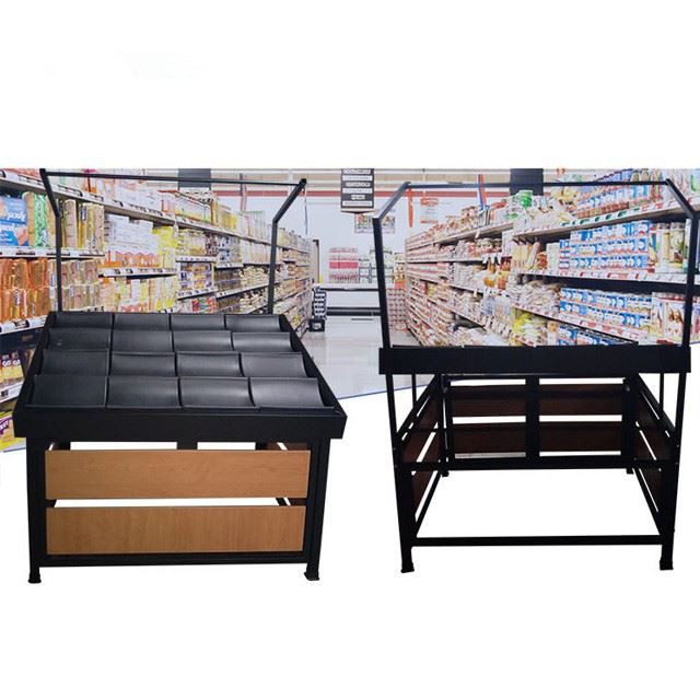 Rattan Basket Display Rack Shelf