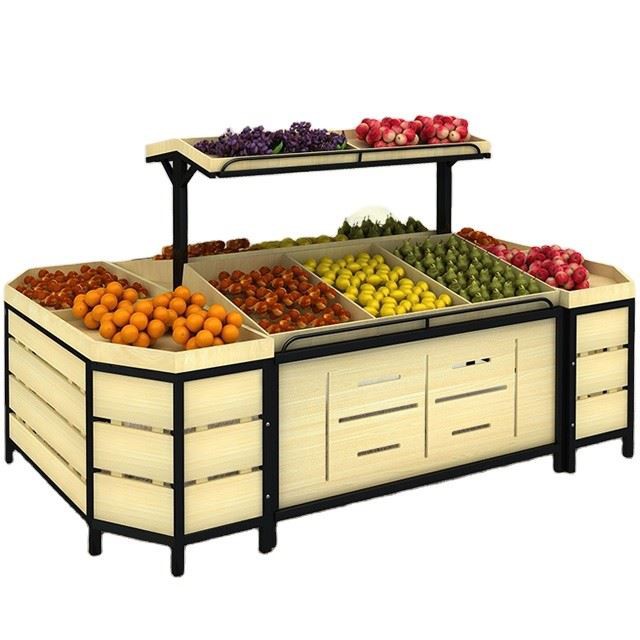 Rattan Basket Display Rack Shelf