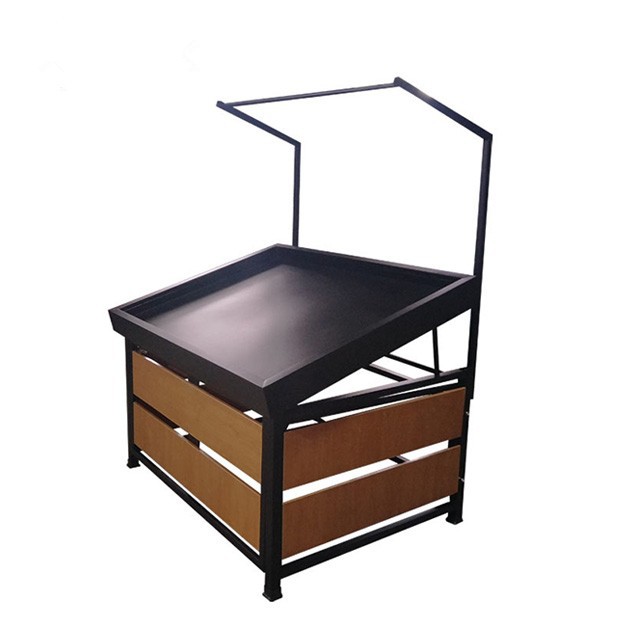 Rattan Basket Display Rack Shelf